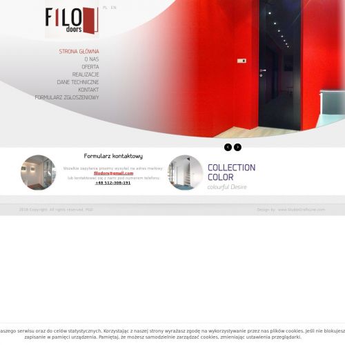 Wysokie drzwi aluminiowe