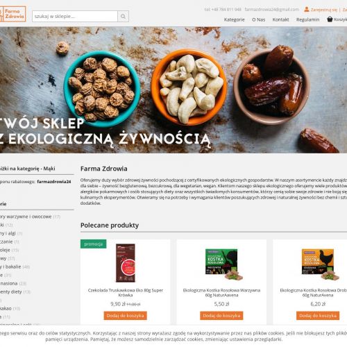 Sklep internetowy z żywnością bio