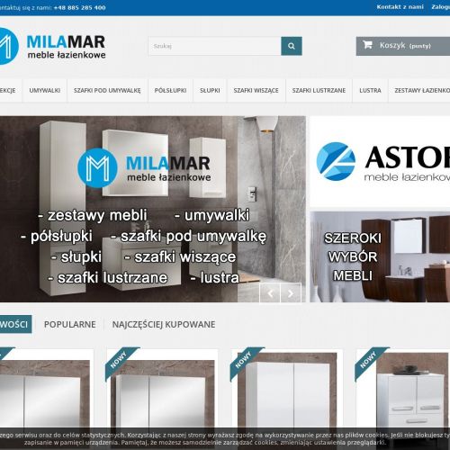 Szafka łazienkowa z umywalką