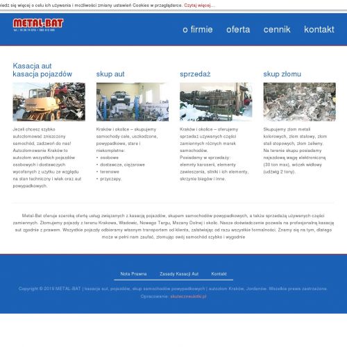 Złomowanie aut - Nowy Targ