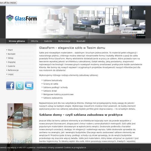 Drzwi i daszki szklane w Krakowie