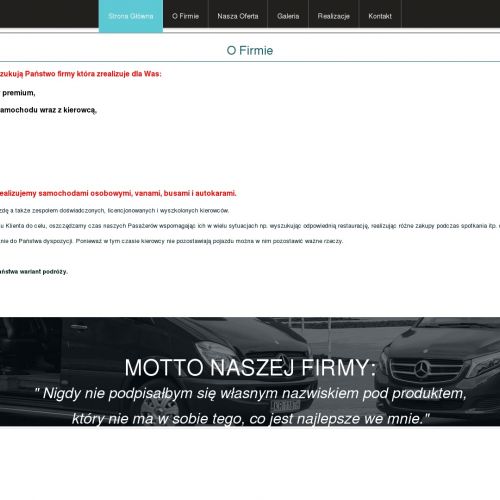 Osobisty szofer i przewozy VIP