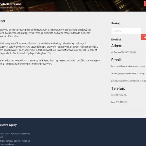 Kancelaria adwokacka w Markach