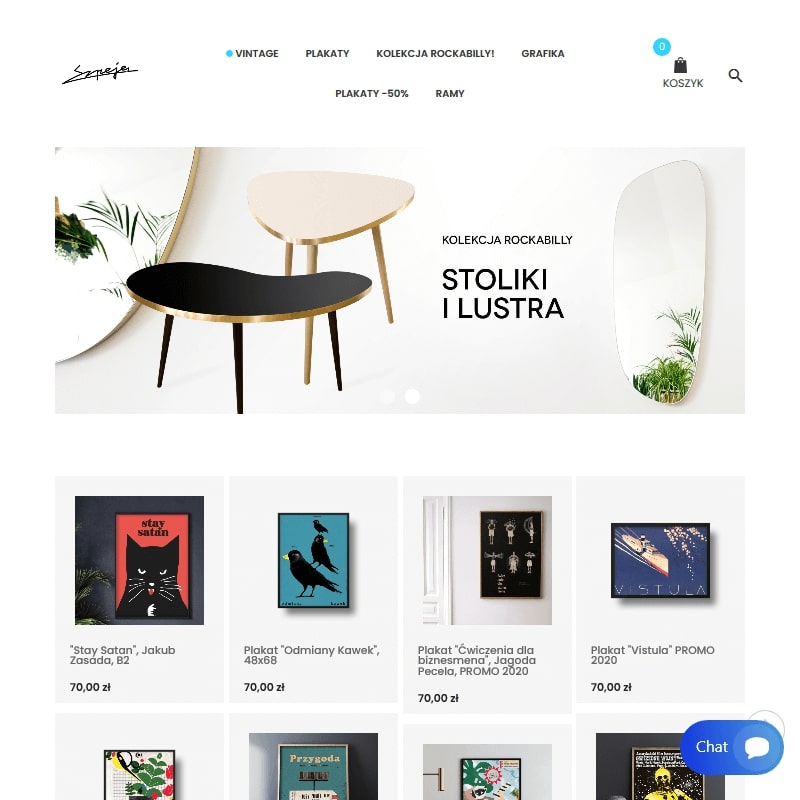 Stolik w stylu Rockabilly