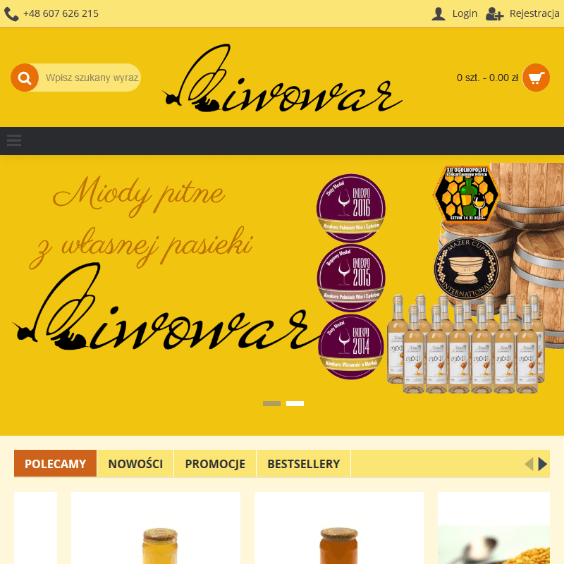 Sklep internetowy z miodem