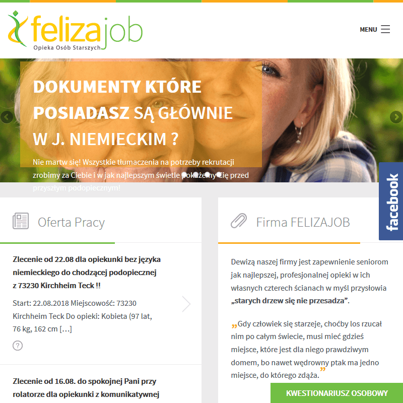 Opiekunki osób starszych ze znajomością języka