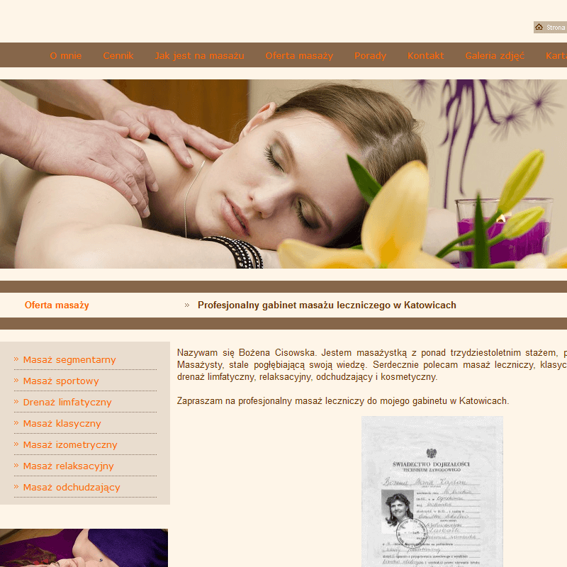 Masaż izometryczny - Katowice