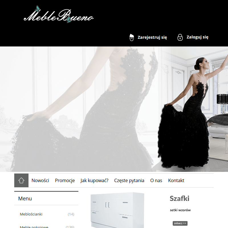 Białe meble do salonu