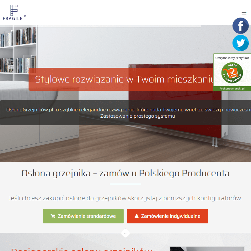 Kolorowe maskownice na kaloryfer